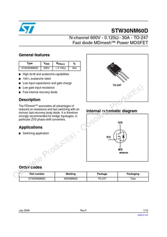 Datasheet Preview Page 1