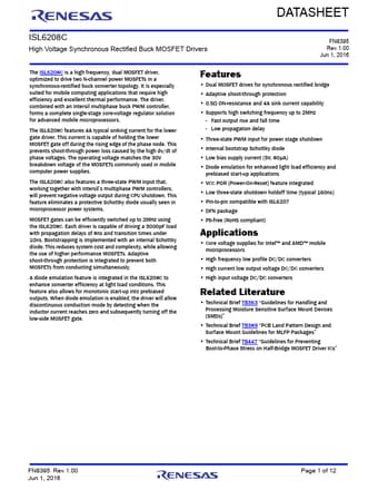  Datasheet Preview Page 1