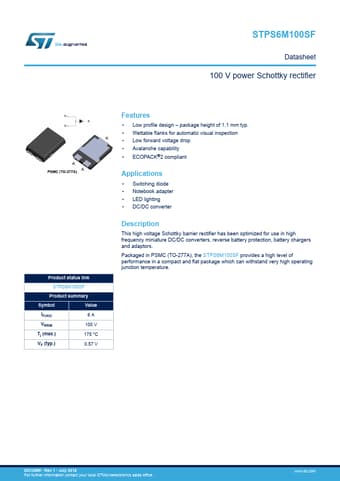  Datasheet Preview Page 1