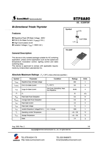  Datasheet Preview Page 1