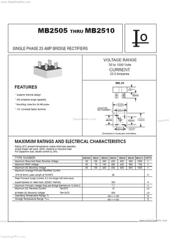  Datasheet Preview Page 1