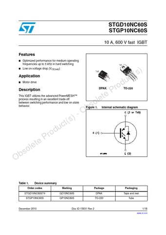  Datasheet Preview Page 1