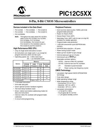 Datasheet Preview Page 1