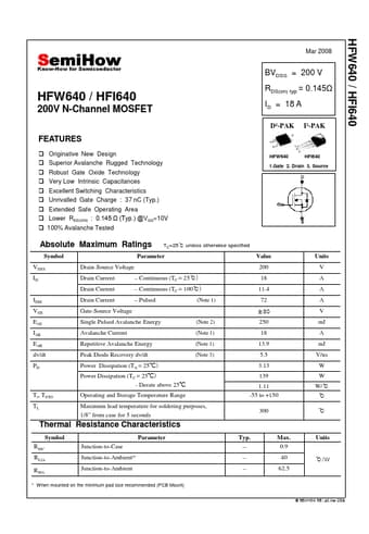  Datasheet Preview Page 1