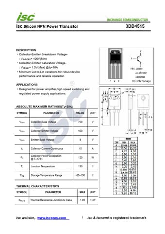  Datasheet Preview Page 1