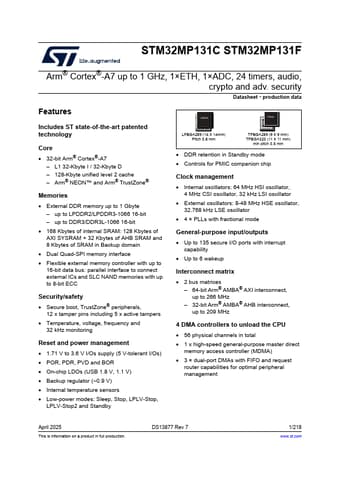  Datasheet Preview Page 1