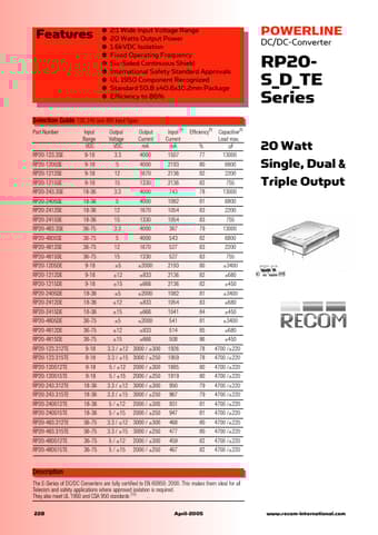  Datasheet Preview Page 1