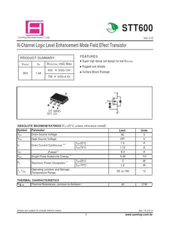  Datasheet Preview Page 1
