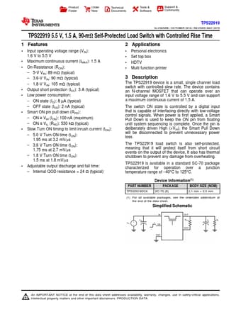  Datasheet Preview Page 1