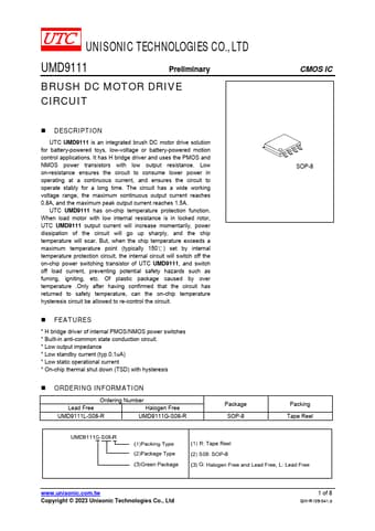  Datasheet Preview Page 1
