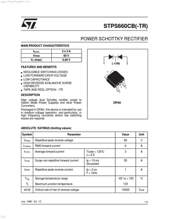 Datasheet Preview Page 1