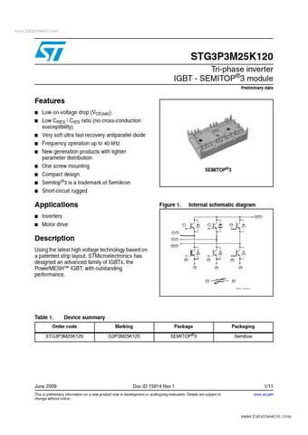  Datasheet Preview Page 1