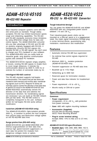  Datasheet Preview Page 1