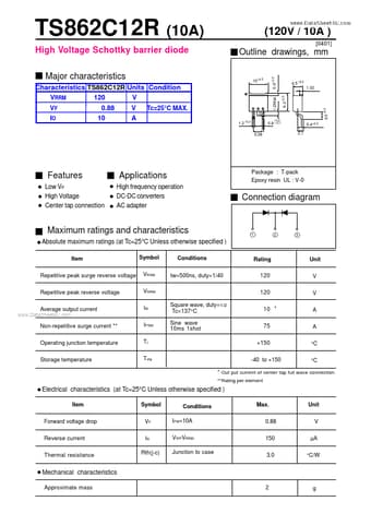  Datasheet Preview Page 1