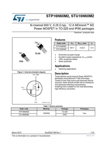  Datasheet Preview Page 1