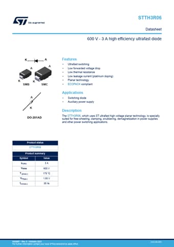  Datasheet Preview Page 1