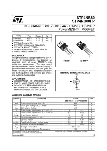  Datasheet Preview Page 1
