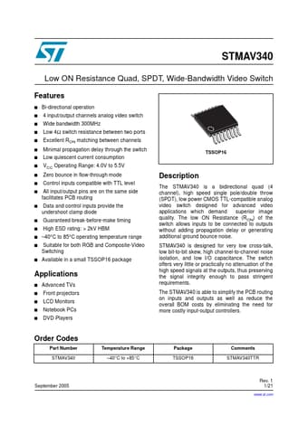  Datasheet Preview Page 1