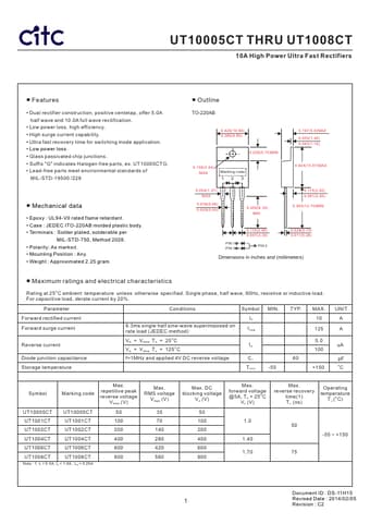  Datasheet Preview Page 1