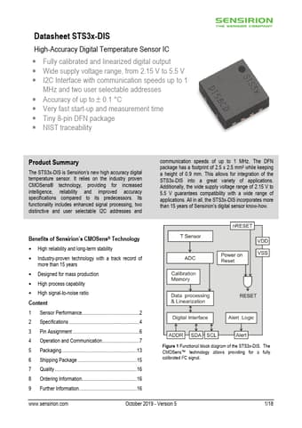  Datasheet Preview Page 1