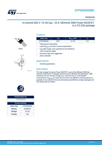  Datasheet Preview Page 1