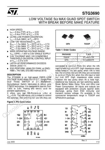  Datasheet Preview Page 1