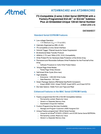  Datasheet Preview Page 1