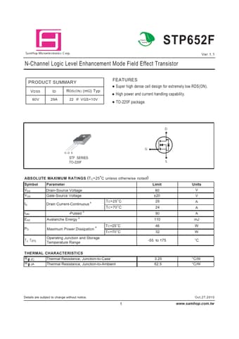  Datasheet Preview Page 1