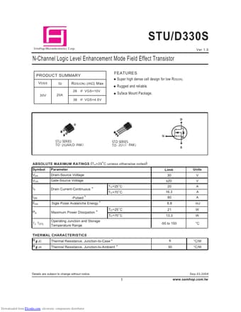  Datasheet Preview Page 1