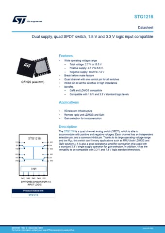  Datasheet Preview Page 1