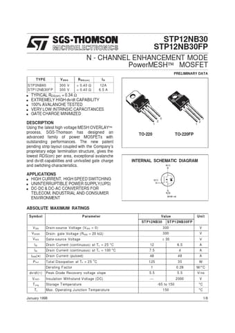  Datasheet Preview Page 1