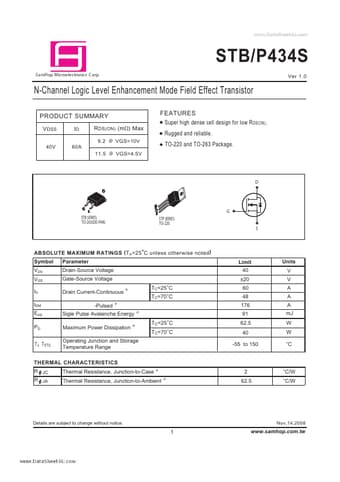  Datasheet Preview Page 1