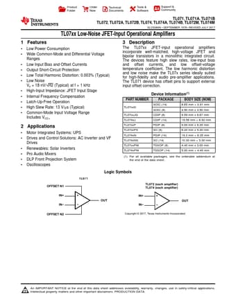  Datasheet Preview Page 1