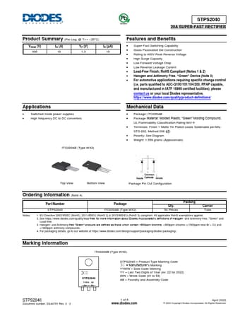  Datasheet Preview Page 1