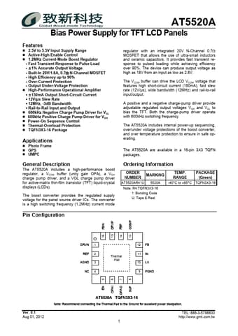  Datasheet Preview Page 1
