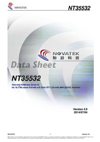  Datasheet Preview Page 1