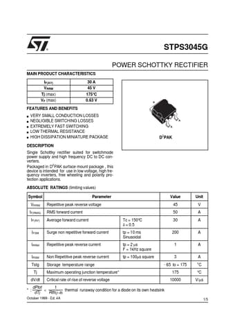 Datasheet Preview Page 1