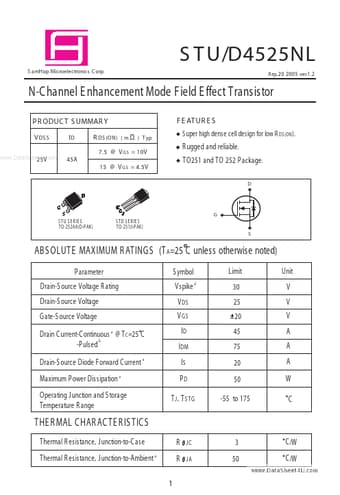  Datasheet Preview Page 1