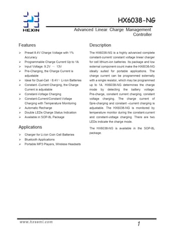  Datasheet Preview Page 1