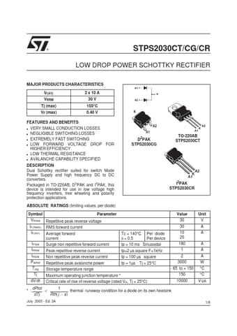  Datasheet Preview Page 1