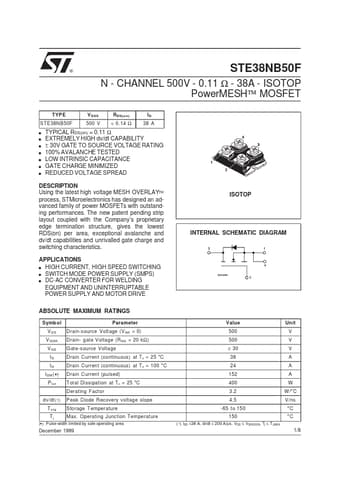 Datasheet Preview Page 1