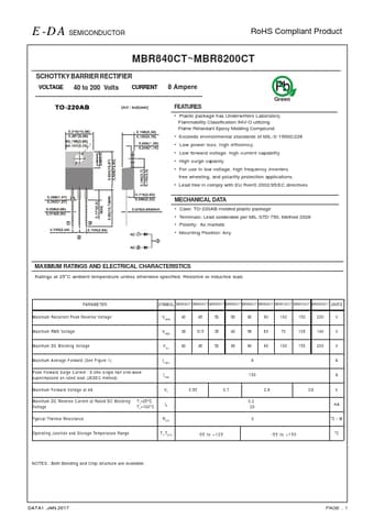  Datasheet Preview Page 1