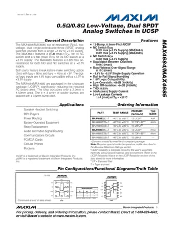 Datasheet Preview Page 1