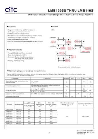  Datasheet Preview Page 1