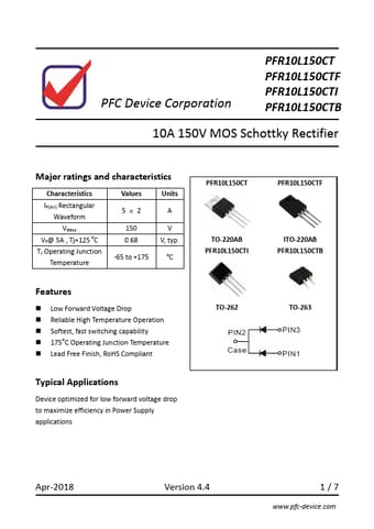  Datasheet Preview Page 1