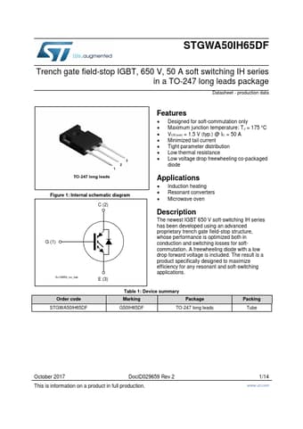  Datasheet Preview Page 1