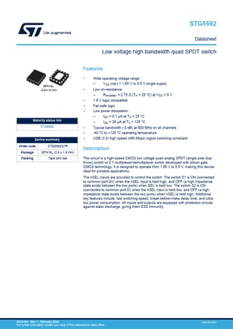  Datasheet Preview Page 1