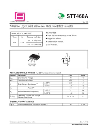  Datasheet Preview Page 1