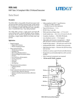  Datasheet Preview Page 1