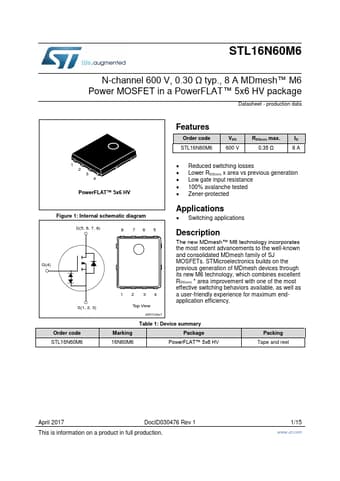  Datasheet Preview Page 1